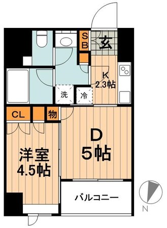 セレニティー神田の物件間取画像